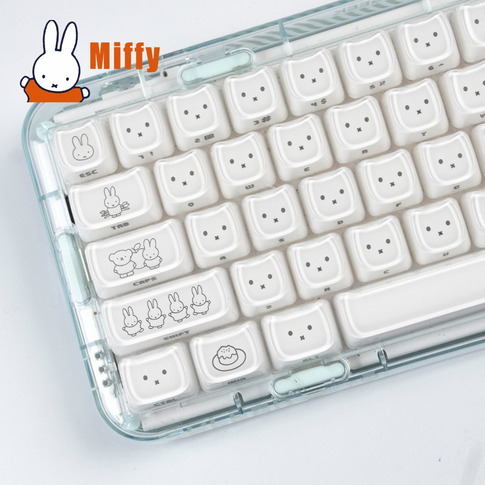 Arcade No - Kawaii Miffy Keycaps Cute Rabbit Key